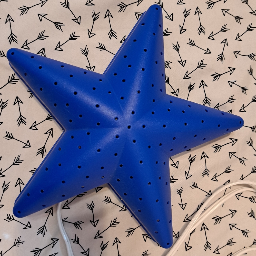 Ikea Vintage Blue Star-Shaped Wall Light